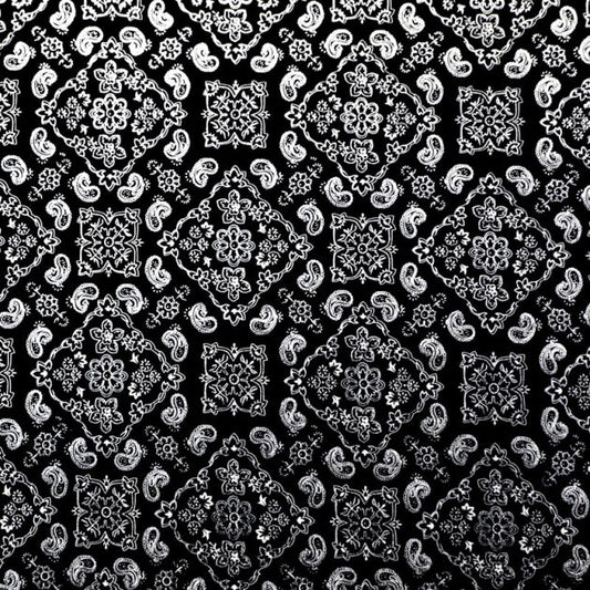 Metallic Bandana Spandex Fabric