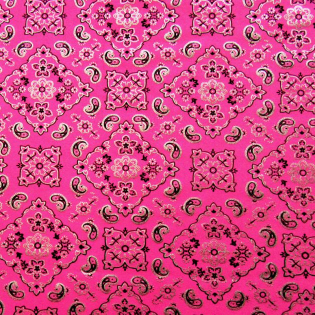 Metallic Bandana Spandex Fabric