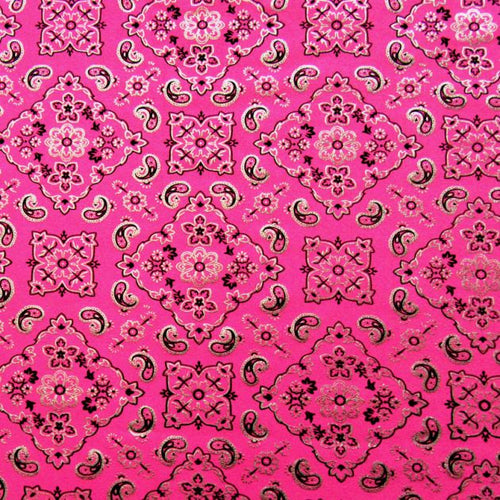 Bandana Print Spandex Fabric