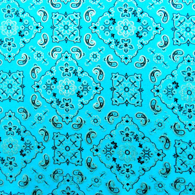 Metallic Bandana Spandex Fabric