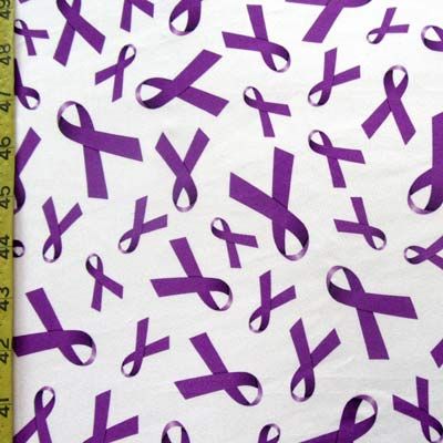 Fight For A Cure Print Spandex Fabric