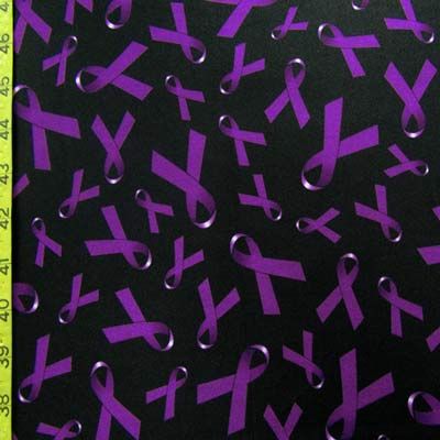 Fight For A Cure Print Spandex Fabric