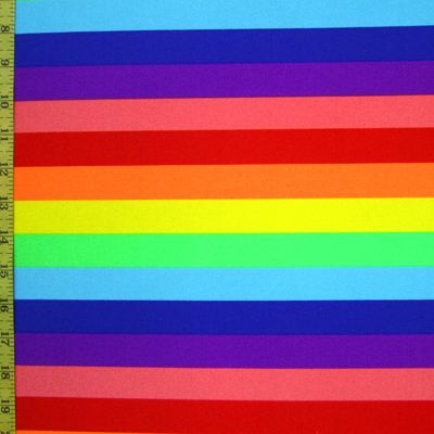 1 Inch Rainbow Horizontal Stripe